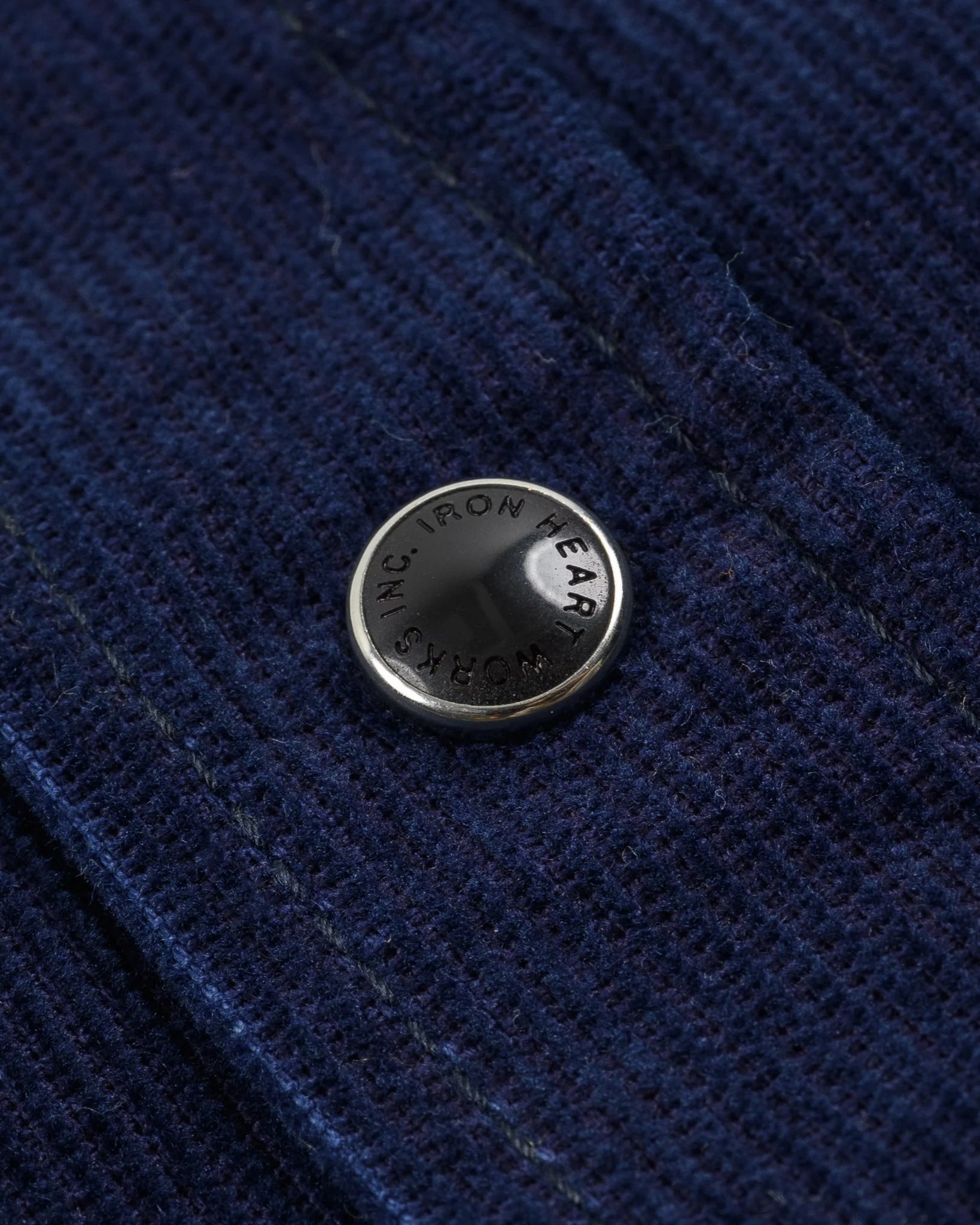 Iron Heart IHSH-438-IND 7.5oz Selvedge Corduroy Western Shirt - Indigo