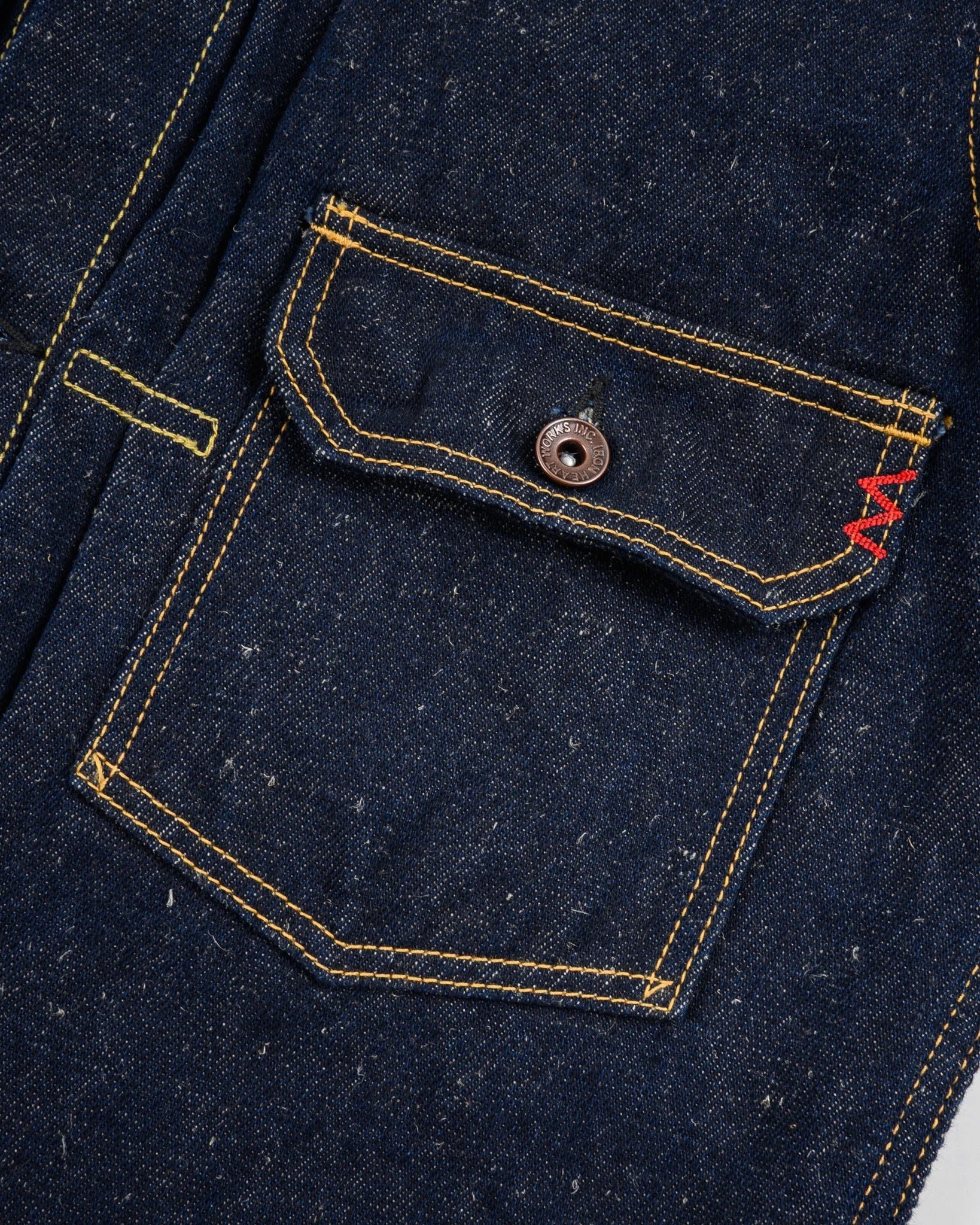 Iron Heart IHJ-163-IND 14oz Cotton/Linen Denim Type II Jacket - Indigo