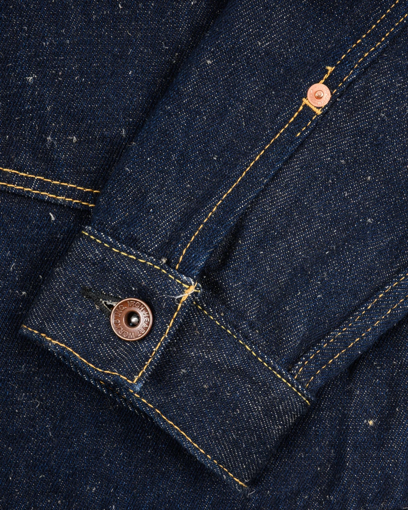 Iron Heart IHJ-163-IND 14oz Cotton/Linen Denim Type II Jacket - Indigo