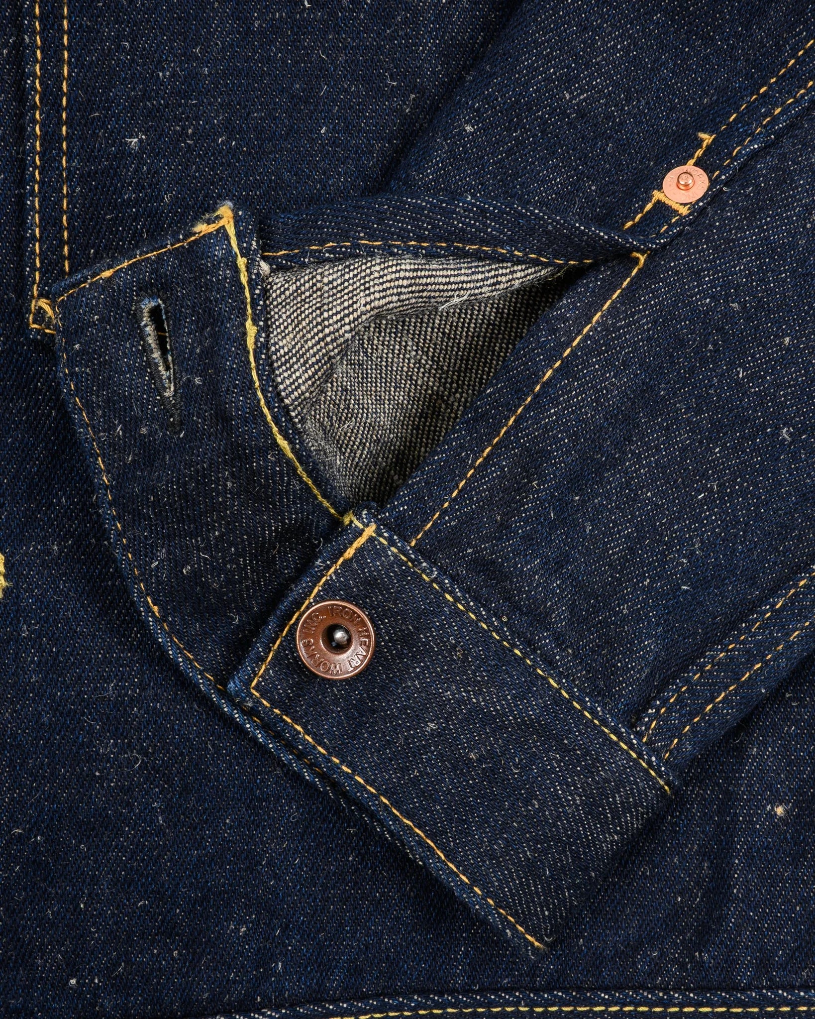 Iron Heart IHJ-163-IND 14oz Cotton/Linen Denim Type II Jacket - Indigo
