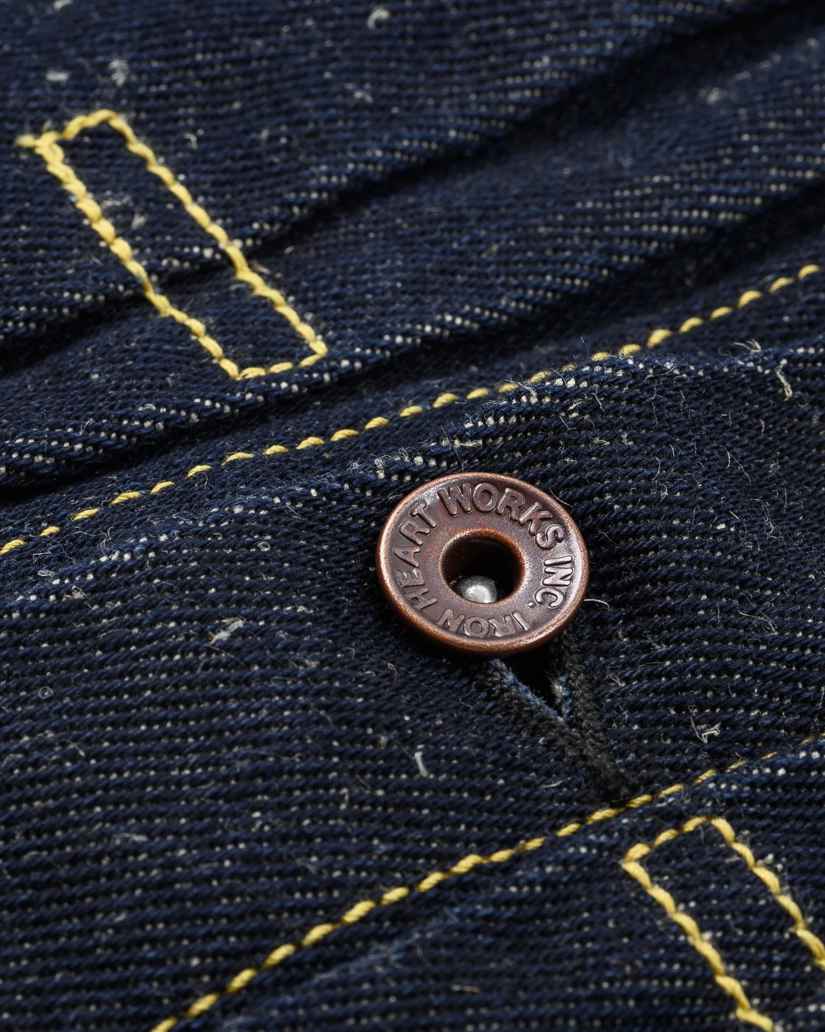 Iron Heart IHJ-163-IND 14oz Cotton/Linen Denim Type II Jacket - Indigo