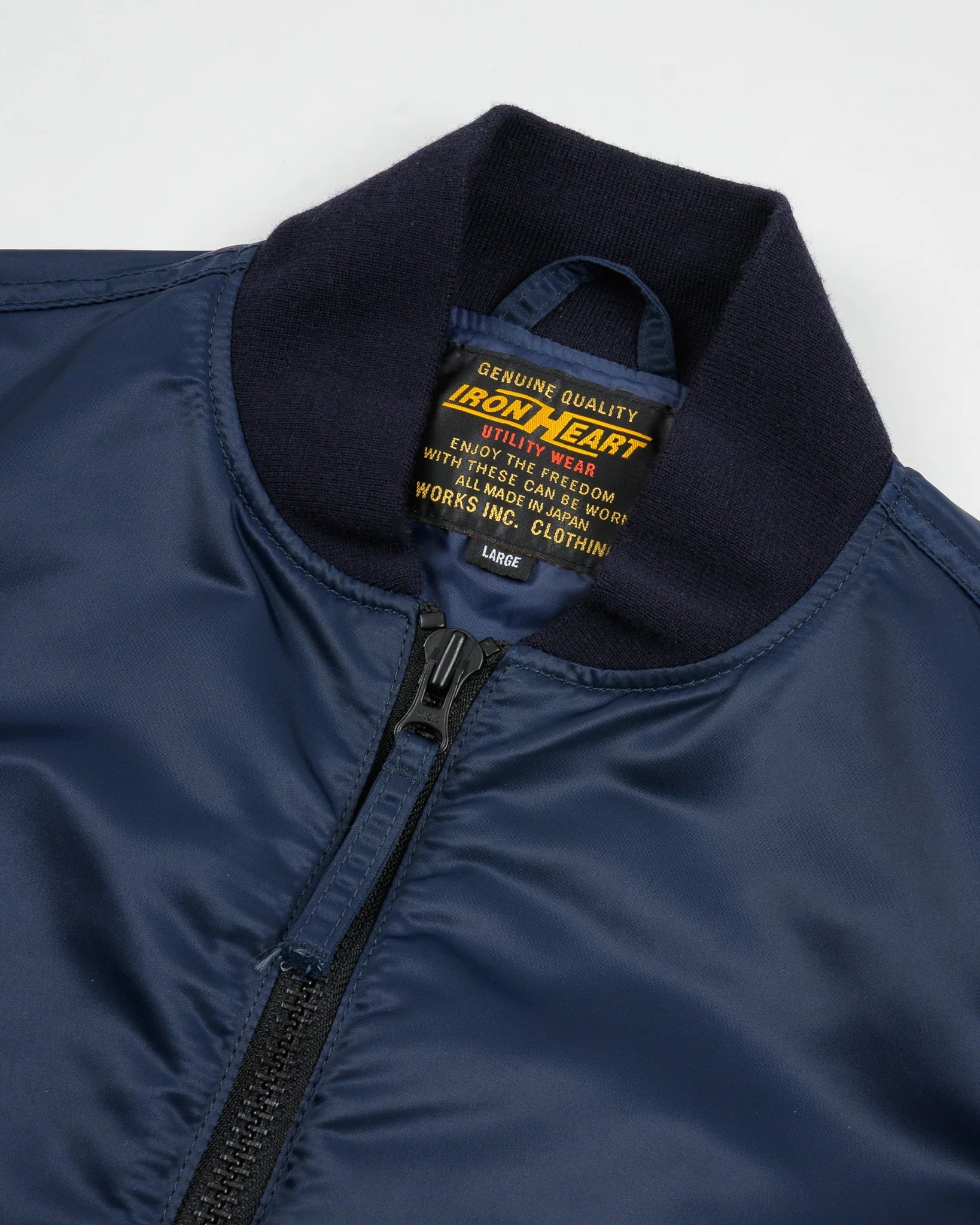Iron Heart IHM-50-NAV 4.8oz Nylon Type L-2B Jacket - Navy