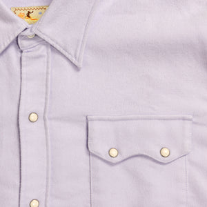 Wythe Moleskin Pearlsnap Shirt - Alpenglow - Pocket Detail