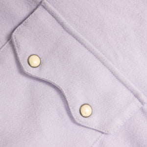 Wythe Moleskin Pearlsnap Shirt - Alpenglow - Pocket Detail