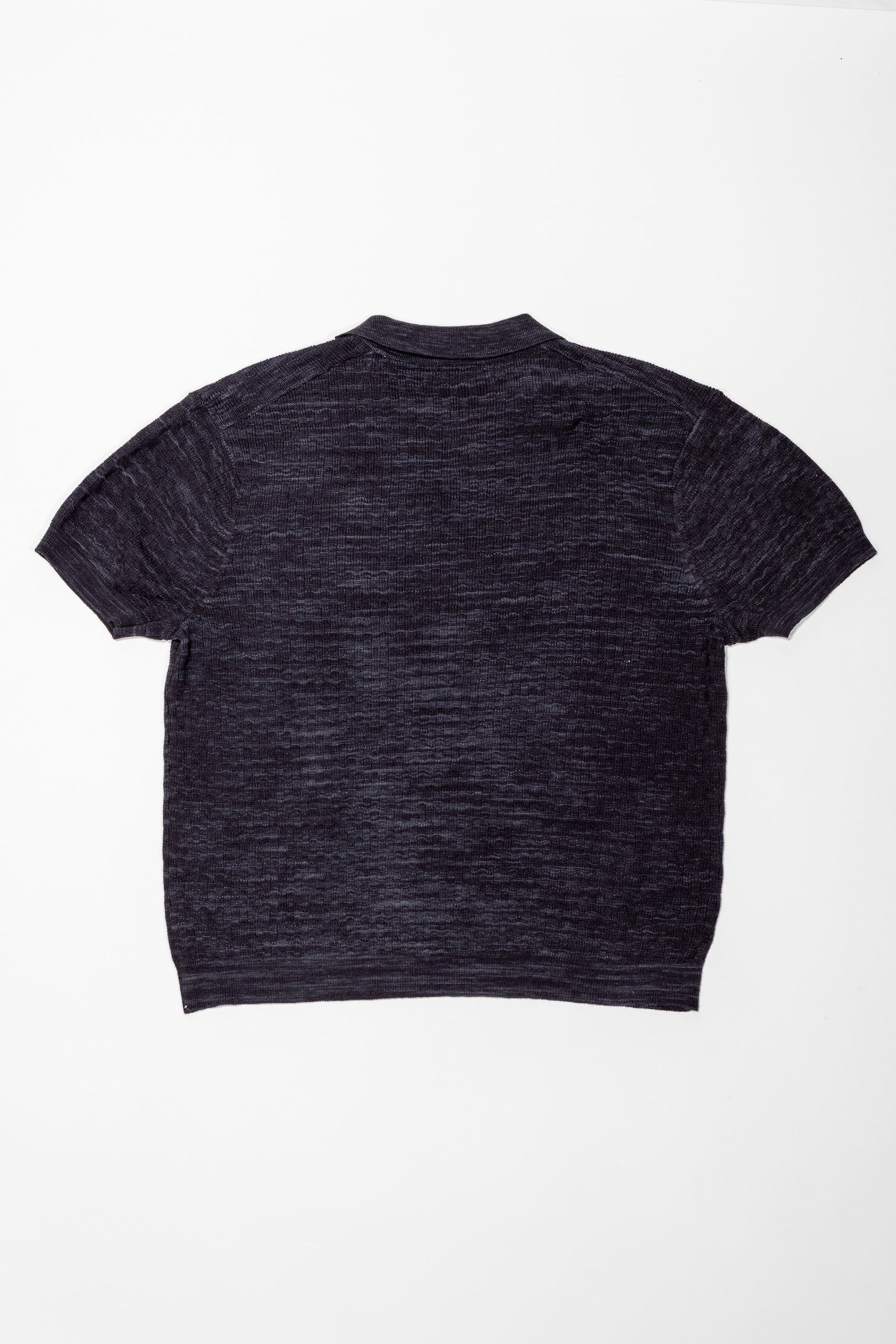 3sixteen Knit Polo - Vintage Black Boxweave