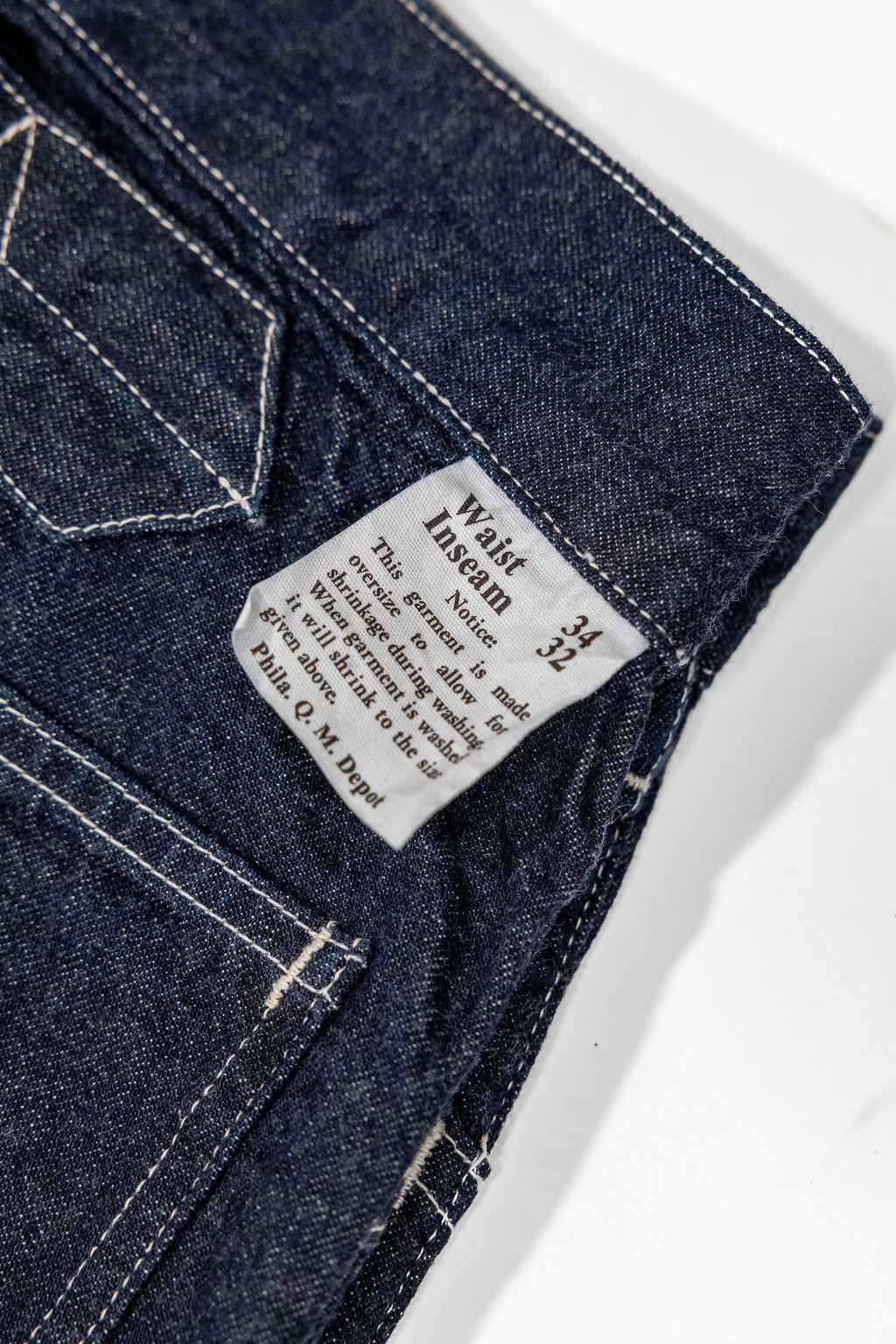 Buzz Rickson's BR41106 Denim Working Trousers - One Wash