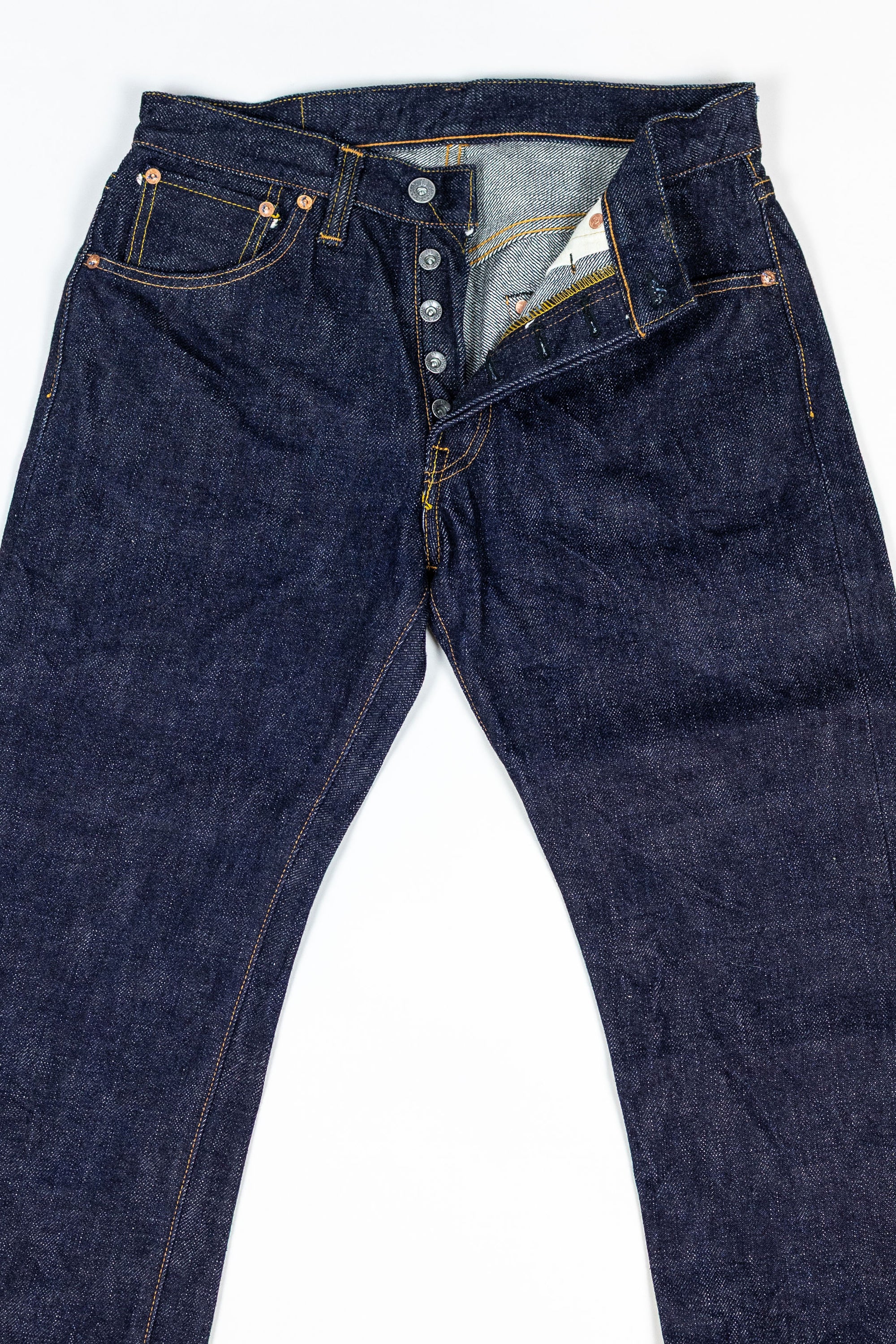 Samurai S5000VX21ozII 21oz Cho-Kiwami Selvedge Straight Fit - Flat Lay Front