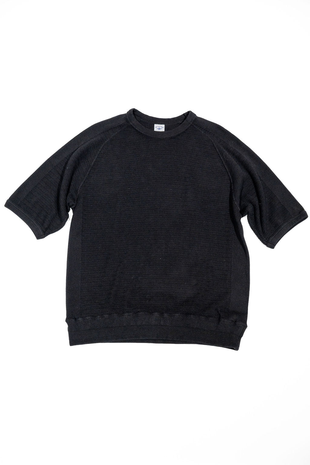 The Flat Head FN-THW-002 Thermal Raglan T-Shirt - Black