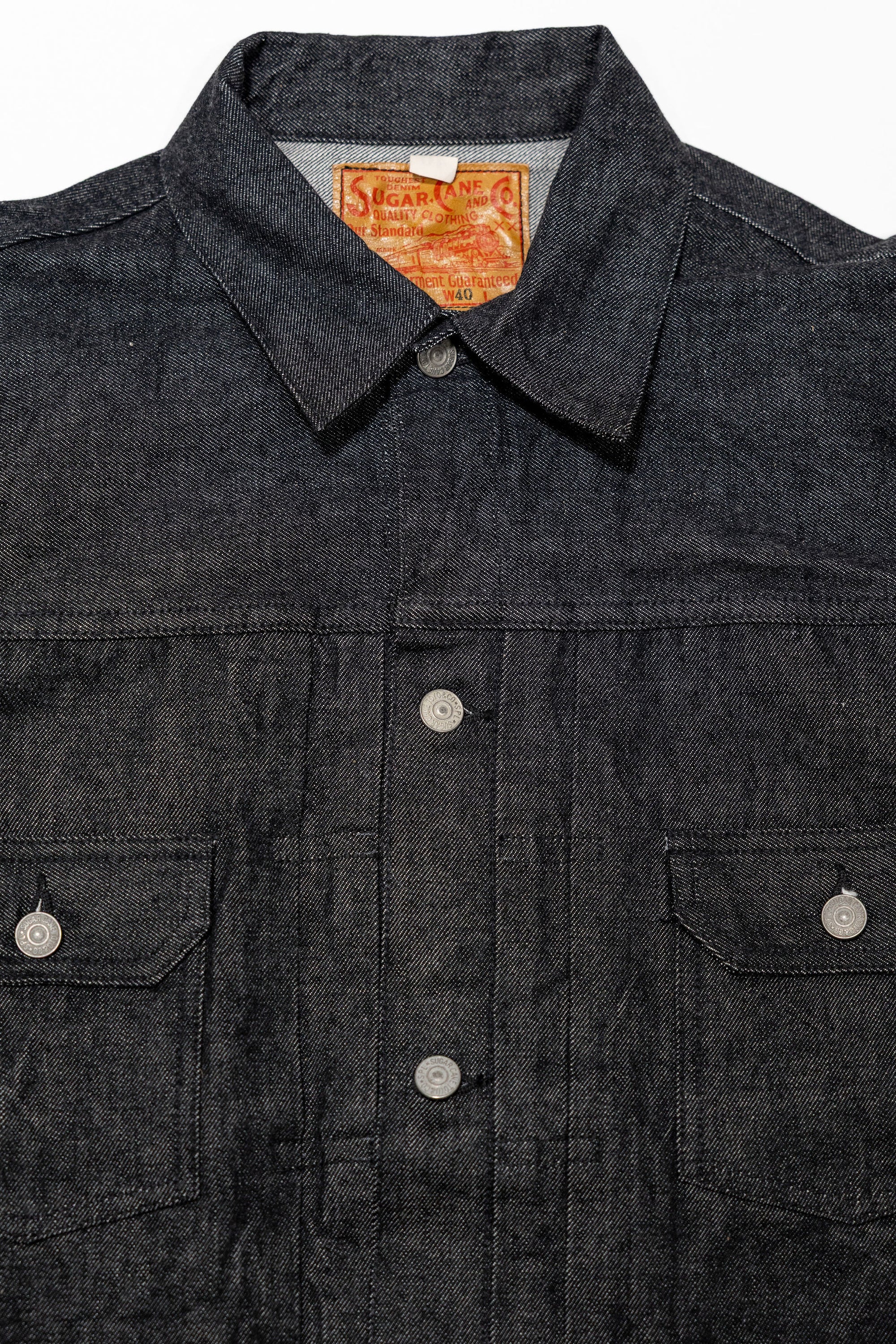 Sugar Cane 1953 Type II - 14.25oz Black Denim One Wash