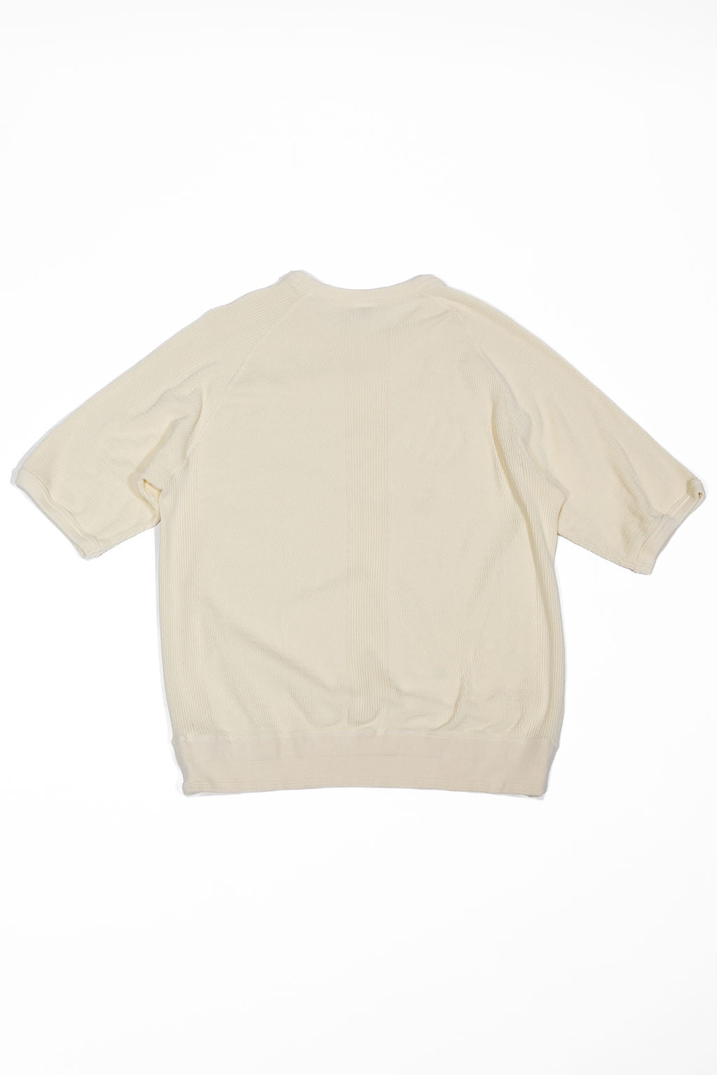 The Flat Head FN-THW-002 Thermal Raglan T-Shirt - Ivory