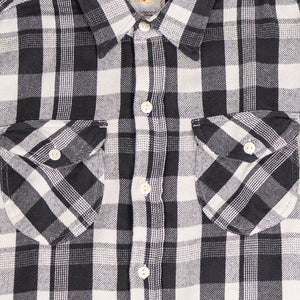 Wythe Washed Flannel Workshirt - Night Pitch - Front View Details