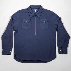 Wythe Navy Quarterzip - Front Shot Flat Lay
