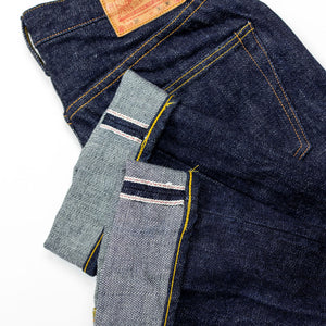 Samurai S5000VX21ozII 21oz Cho-Kiwami Selvedge Straight Fit - Flat lay back details