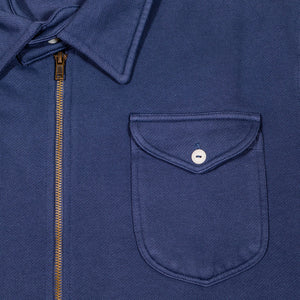 Wythe Navy Quarterzip - Front Shot Pocket Detail