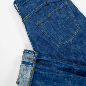 Samurai S211XX17oz-SLB Relax Tapered Jeans - "Murakumo" 17oz Slub - Back View Flat