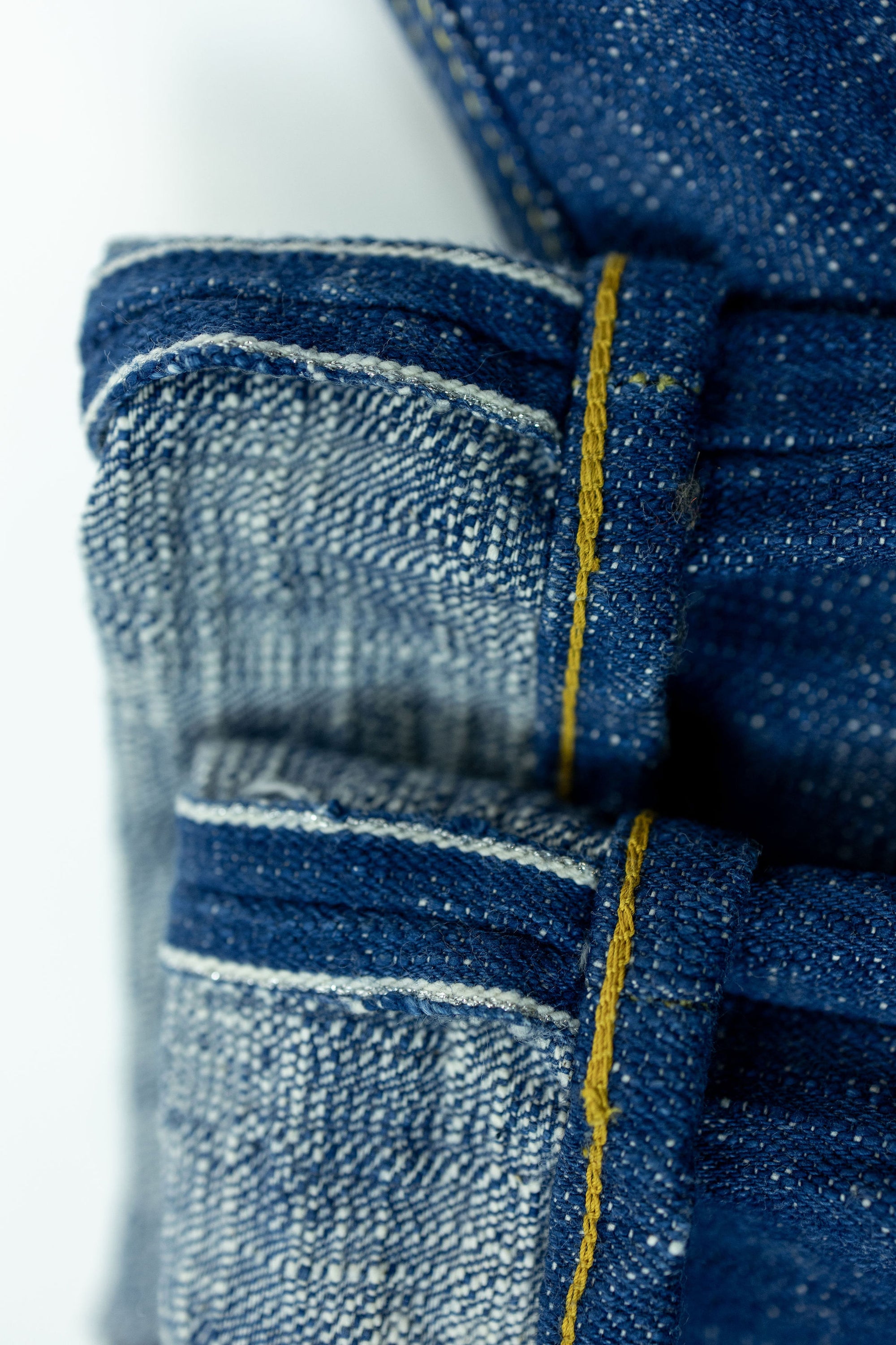 Samurai S211XX17oz-SLB Relax Tapered Jeans - "Murakumo" 17oz Slub - Selvedge Detail