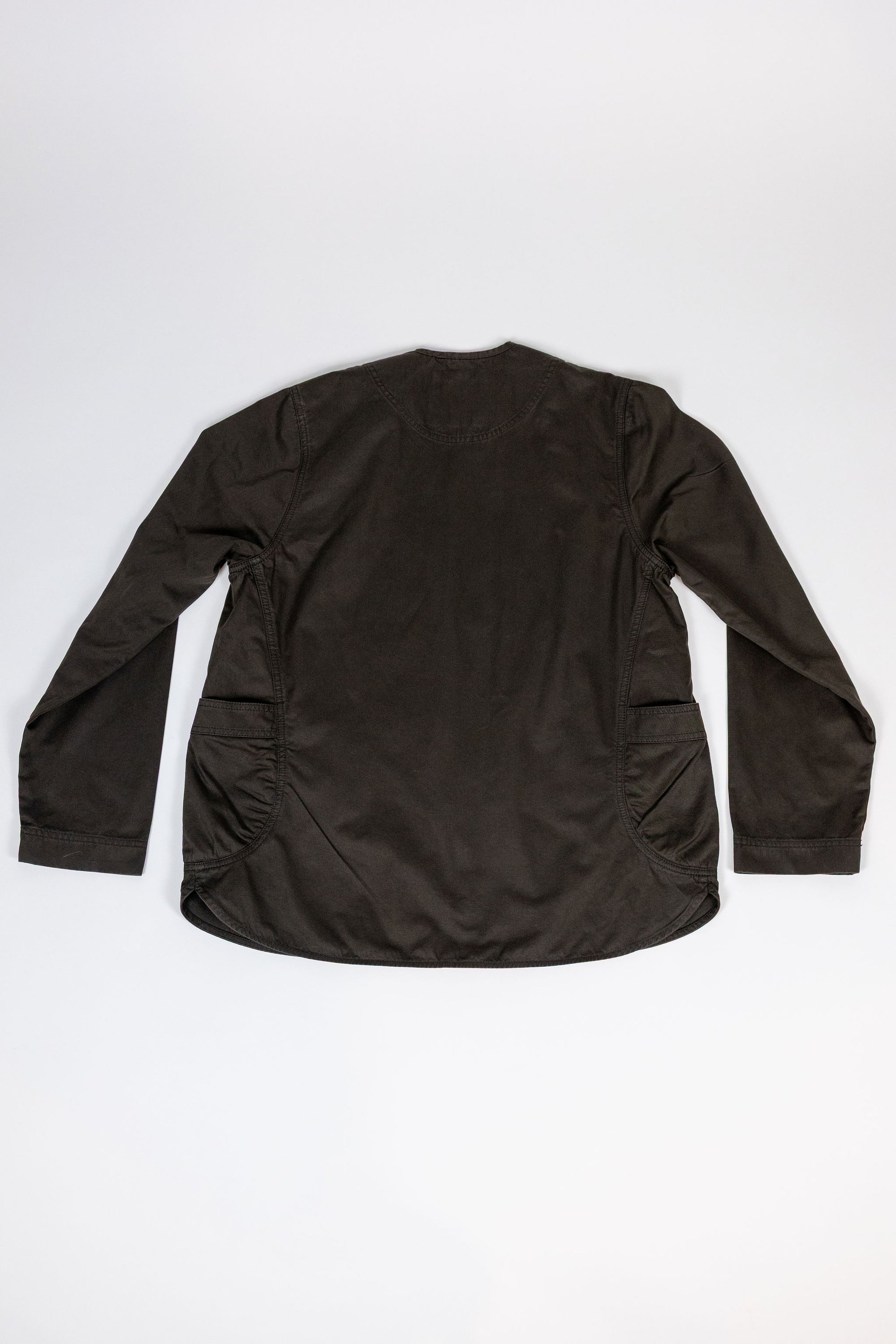 Hansen Garments Bernard Flight Jacket - Coffee Drill - product shot - white background - laid on front