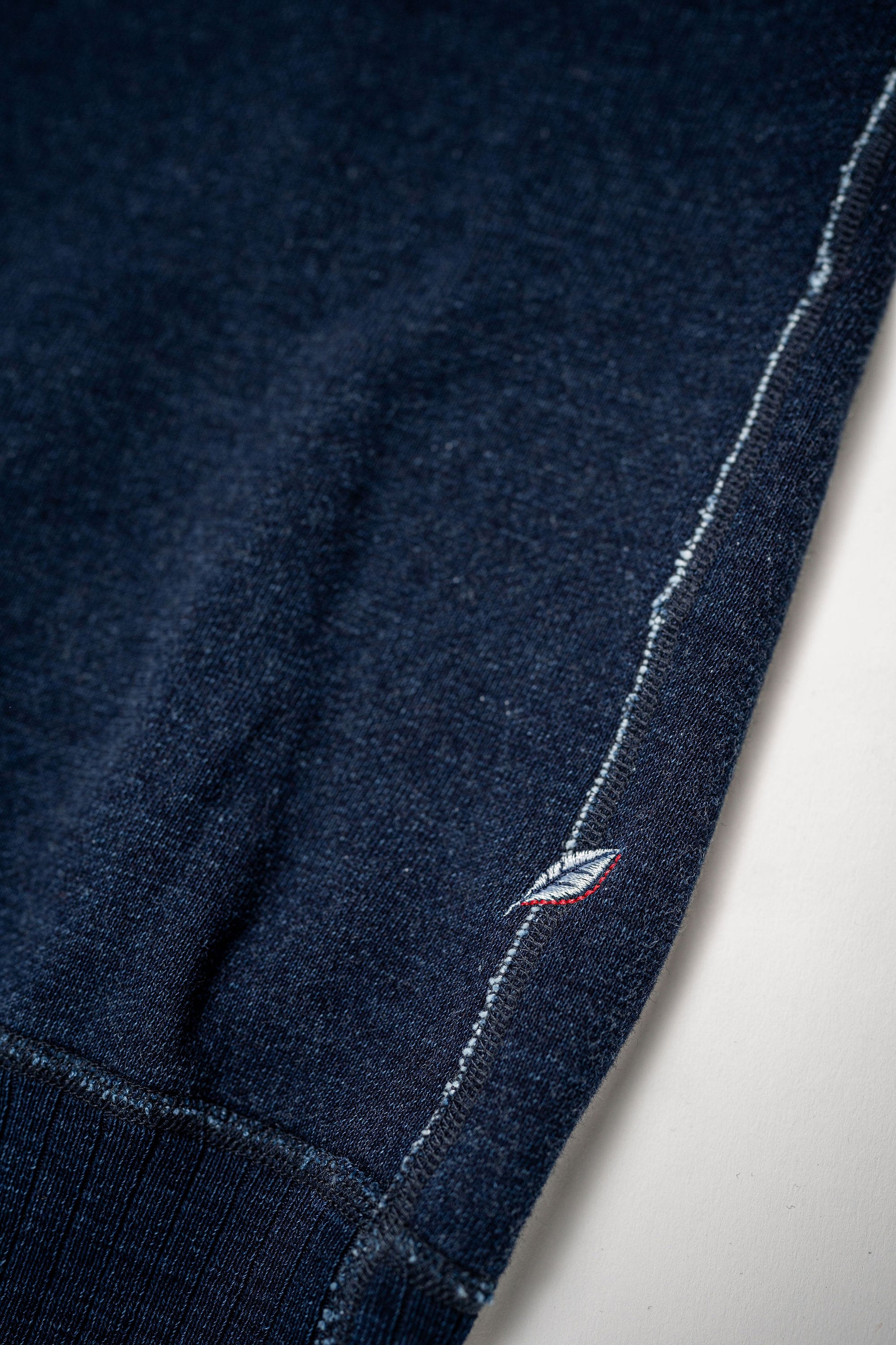 Pure Blue Japan 5409-ID Knitted Sweatshirt - Indigo