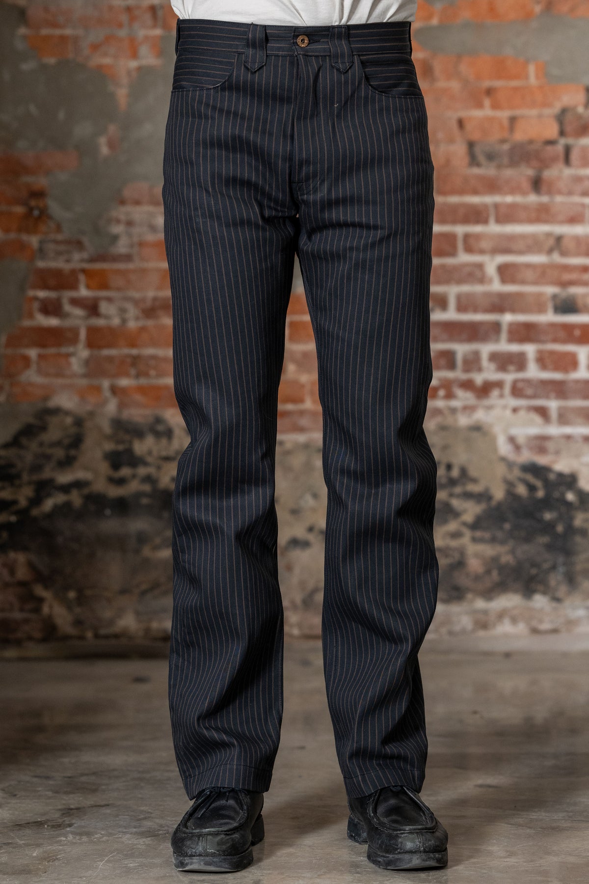 Indigofera Durango - 12oz Sable Stripe - Model Front