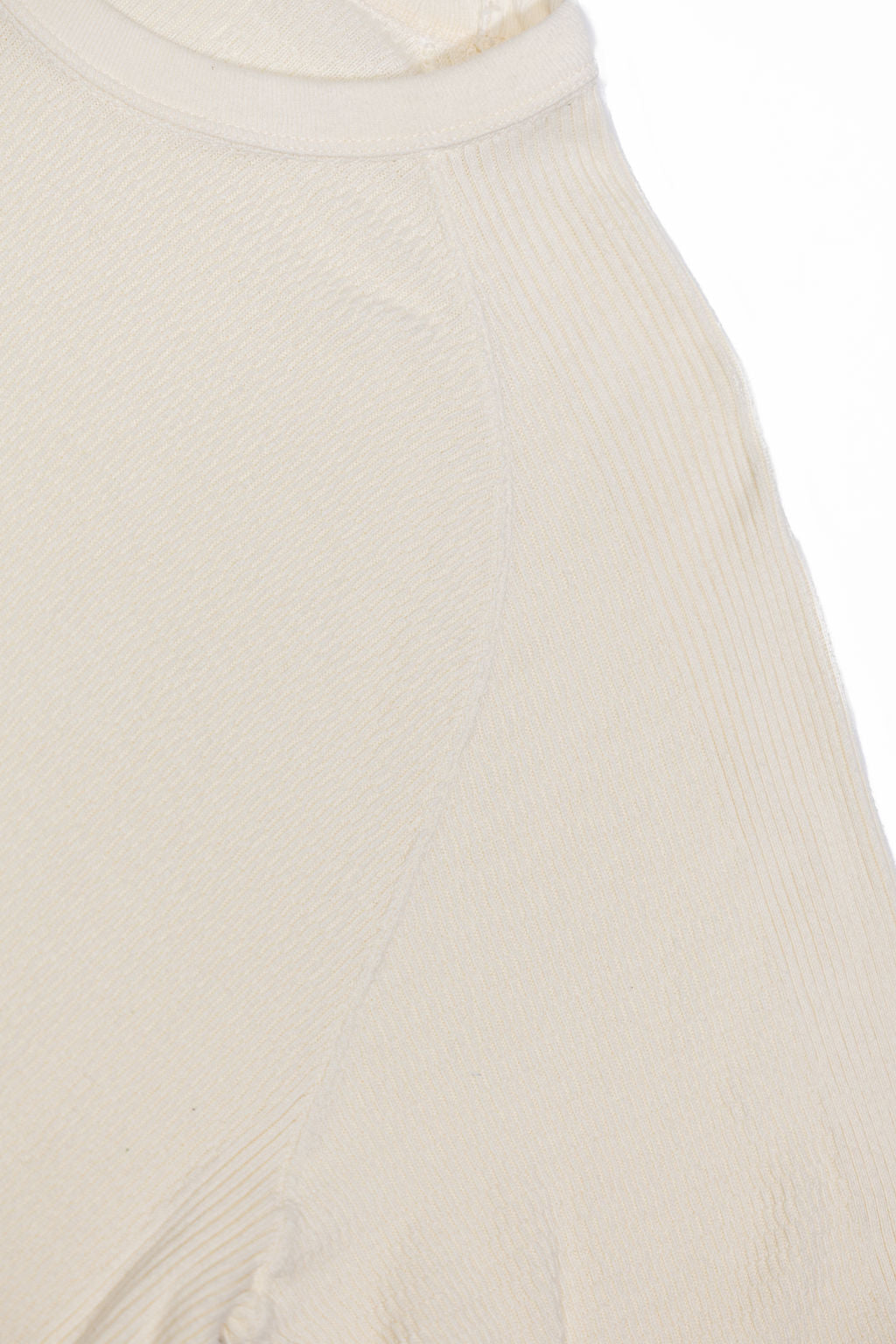 The Flat Head FN-THW-002 Thermal Raglan T-Shirt - Ivory