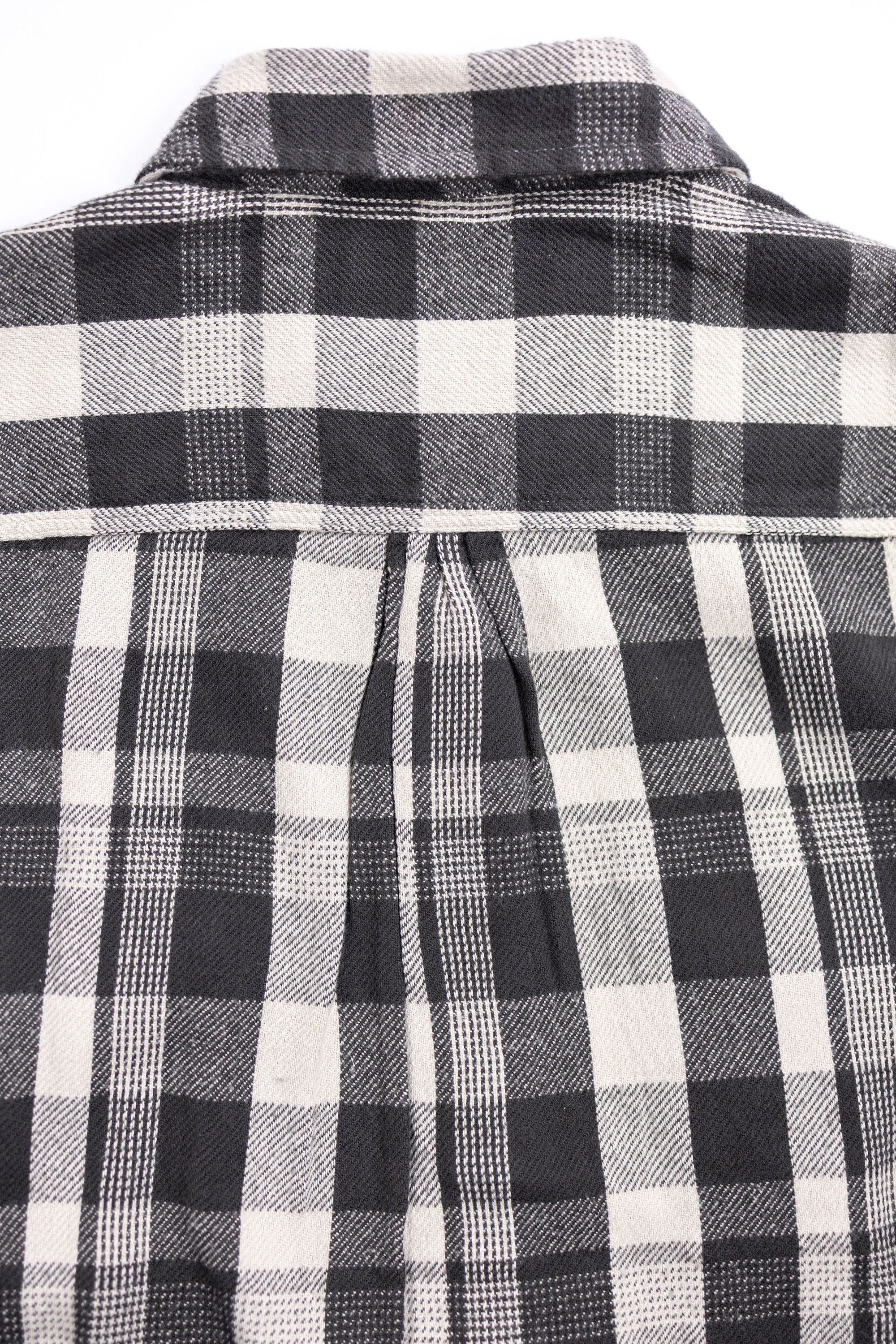 Wythe Washed Flannel Workshirt - Night Pitch - Back yoke detail