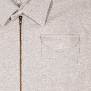 Wythe Grey Quarterzip - Front Shot Pocket Detail