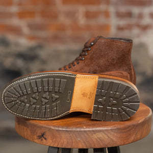alden mocc toe boots - view of sole 