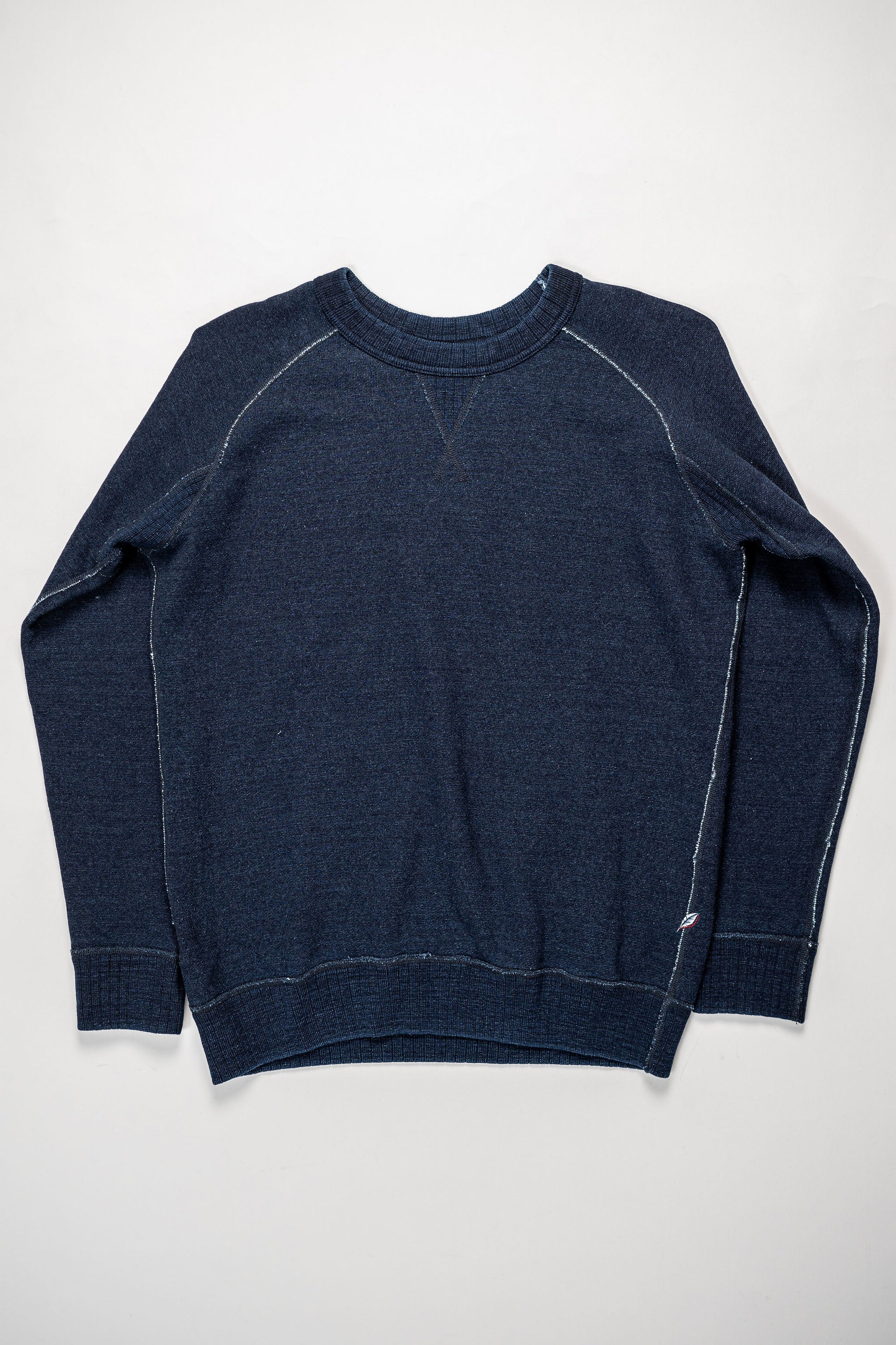 Pure Blue Japan 5409-ID Knitted Sweatshirt - Indigo