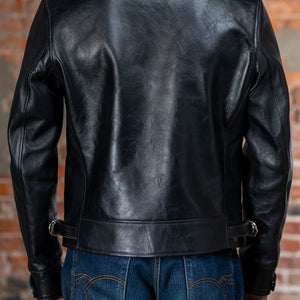 Double Helix Hugging The Curve - Black Teacore Horsehide - Model Back