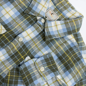 Wythe Washed Flannel Workshirt - Gold Ravine - Front View Details