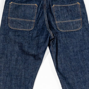 Freenote Cloth Belford - 14oz 50's Denim Rinsed. laid on front