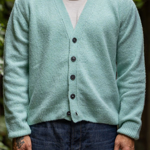 Hansen Garments Leander Classic Cardigan - Mint - model shot - front facing