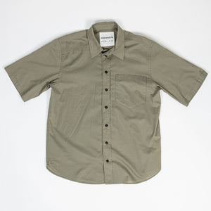 Hansen Garments Reidar Short Sleeve Shirt - Dry Oregano - product shot - front facing - white background