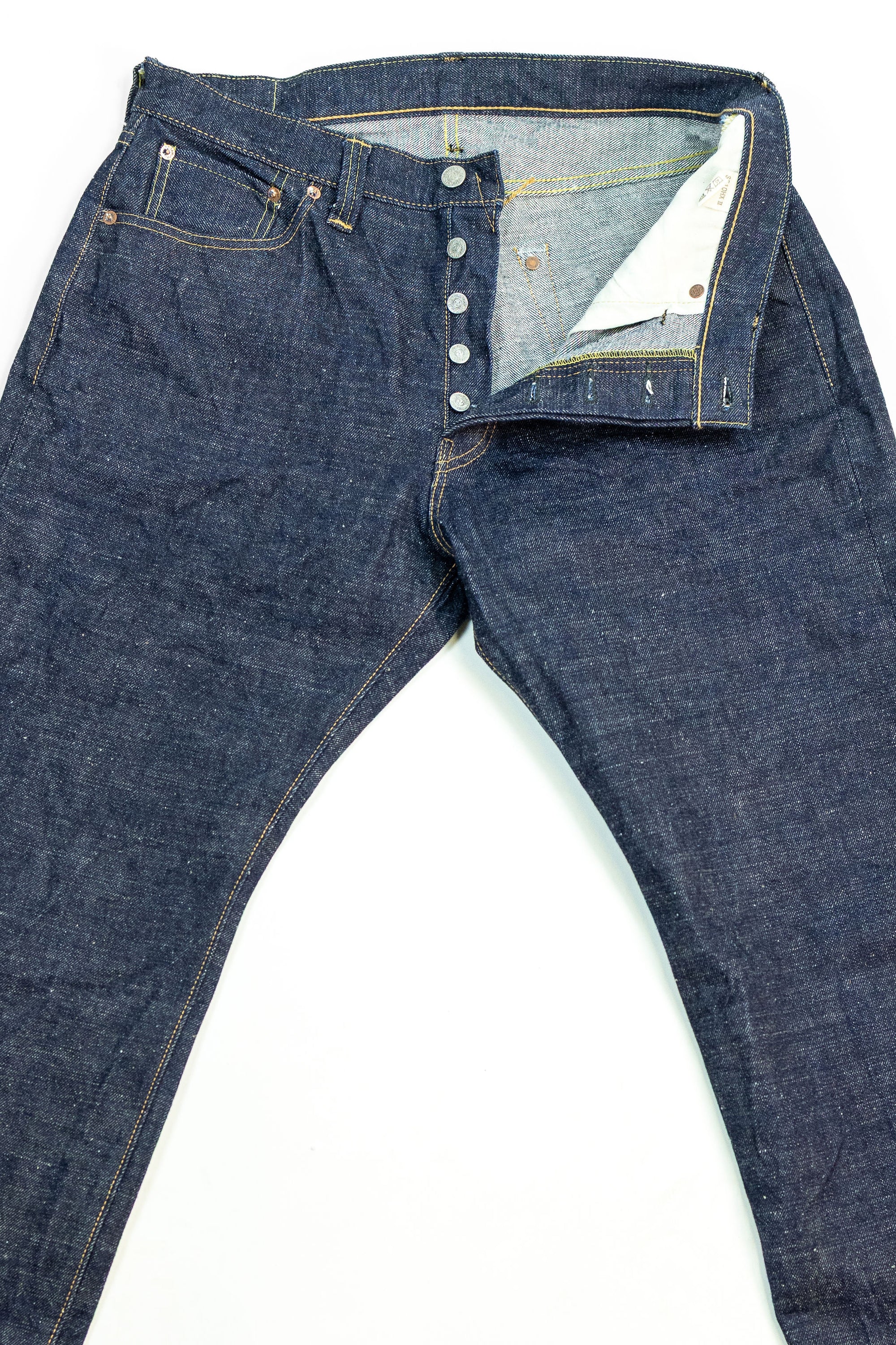 Samurai S510HXII Selvedge Denim Regular Straight - Flat Lay Front 