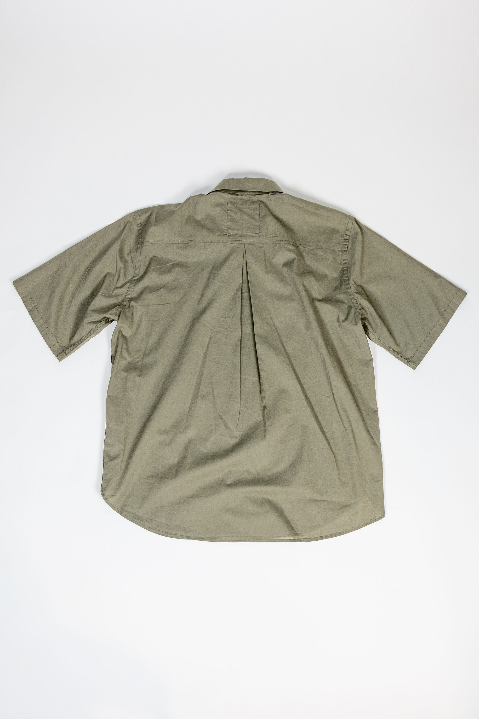 Hansen Garments Reidar Short Sleeve Shirt - Dry Oregano - product shot - back facing - white background