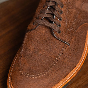 alden mocc toe boots - detail of toe