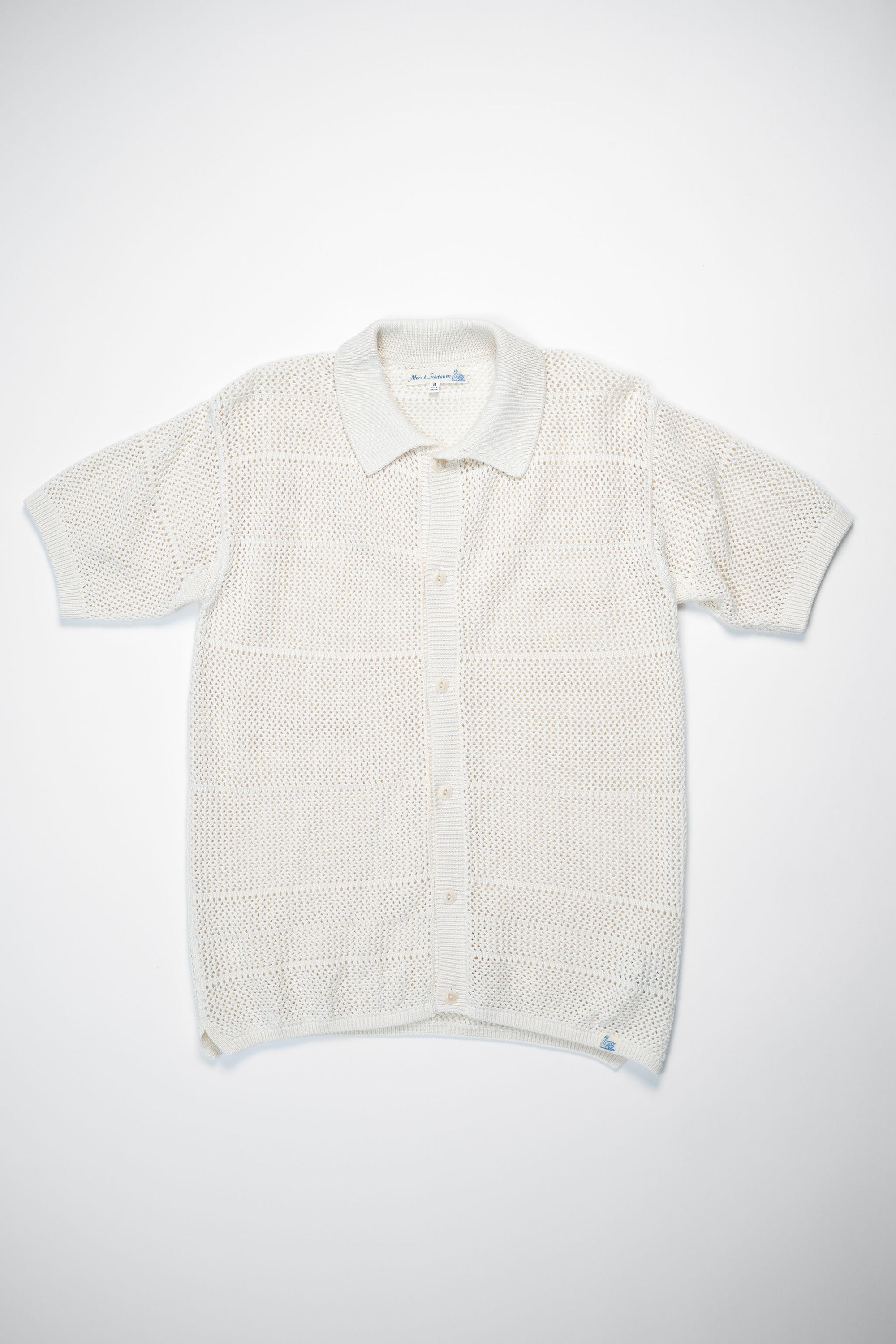 Merz b. Schwanen KNITSHIRT01 Crochet Shirt - Nature