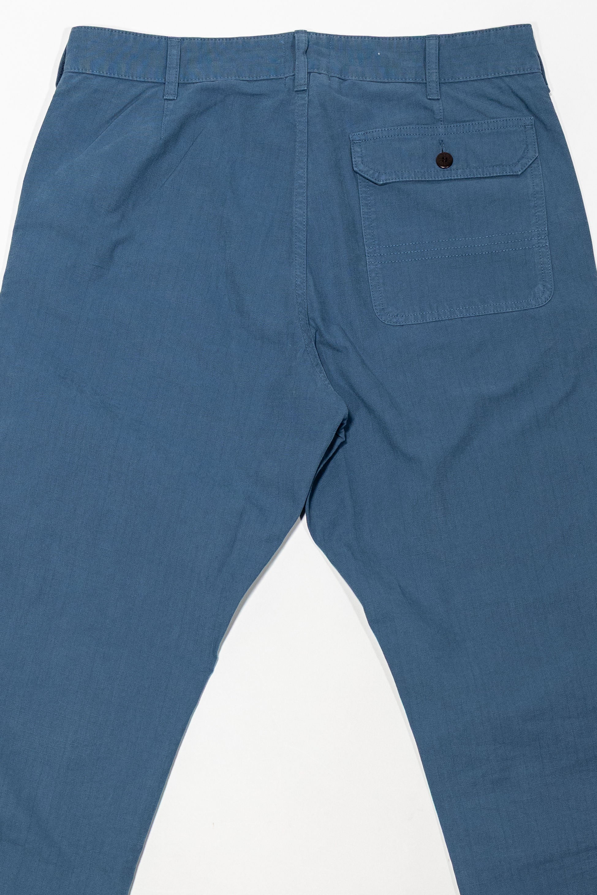 Heimat Textil Journey Pant - Trail Blue Rip Stop Cotton