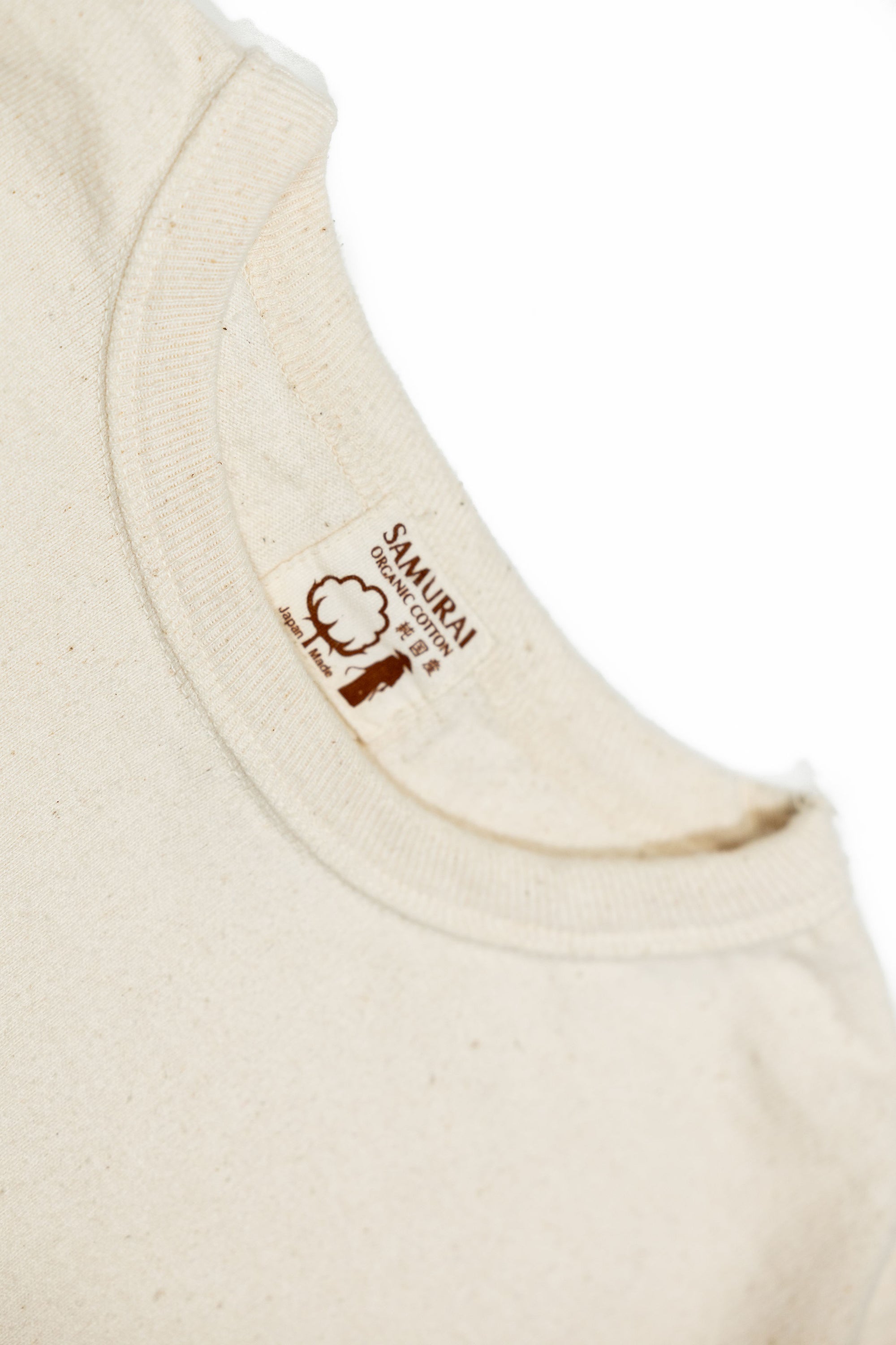 Samurai SJST-SC01 Japanese Cotton Made Crew - Natural