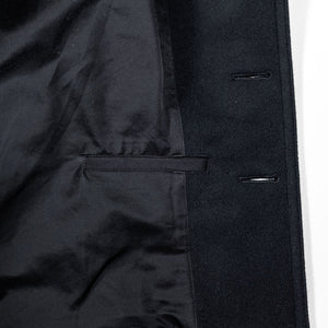Buzz Rickson's BR12394 William Gibson Collection Black Pea Coat - Close-up on inside lining