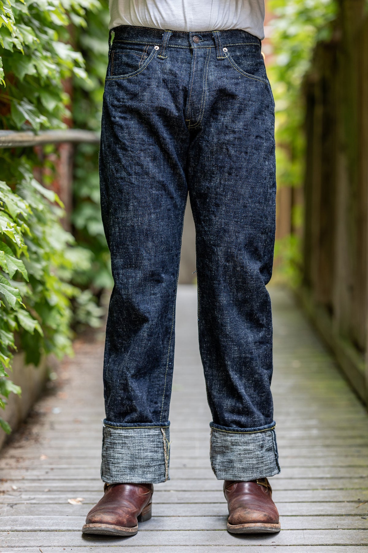 Samurai S3000XX17oz-SDS Relax Straight - "Murasame" 17oz Slub - Model Front