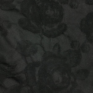 Hansen Garments Roman Loose Cut Jacket - Black Flowers - product shot - close up -  detail of fabric