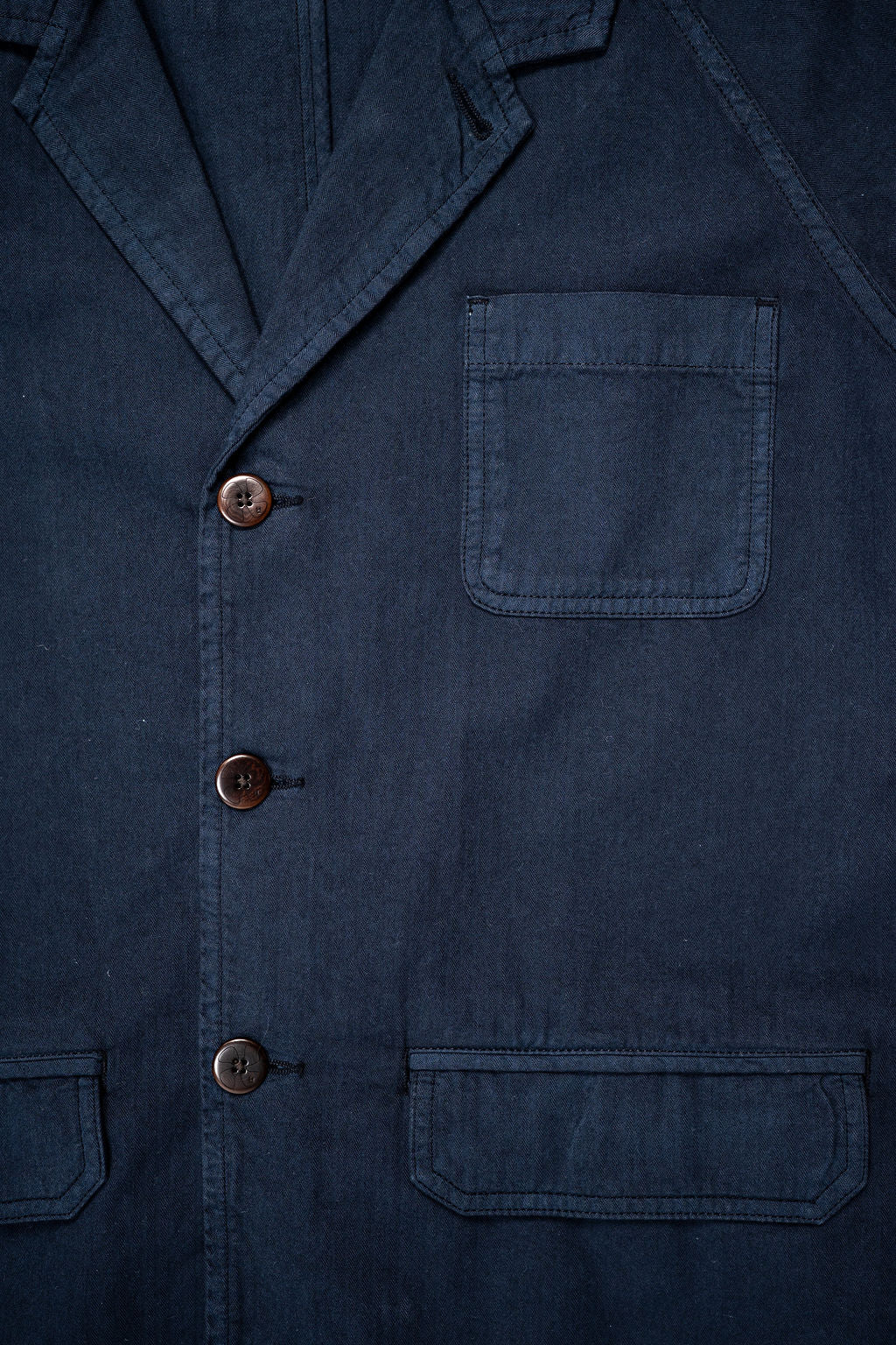 Heimat Textil Artist Blazer Herringbone - Ink