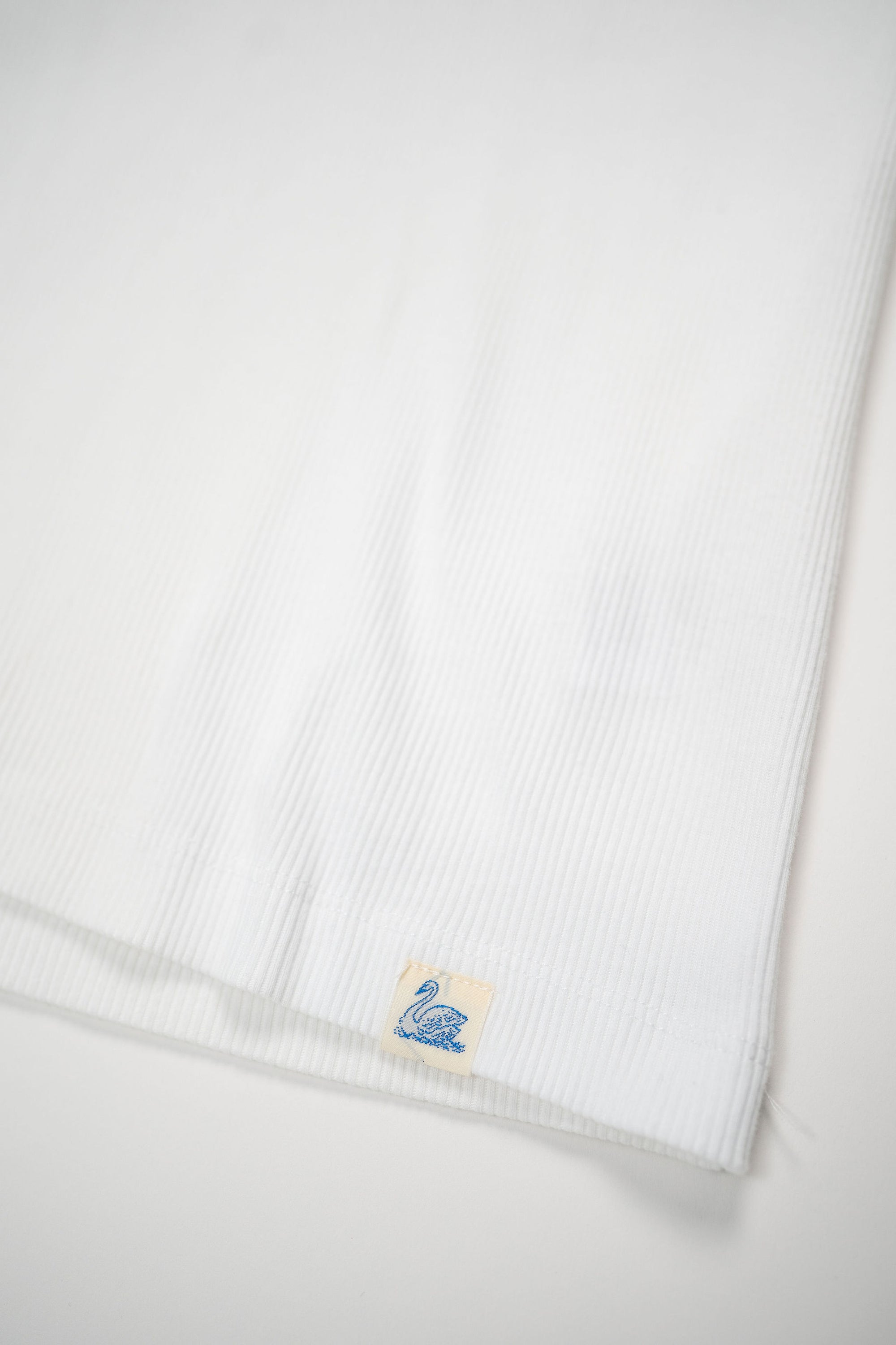 Merz b. Schwanen RIBTANK01 Good Basics 7.2oz Ribbed Tanktop - White