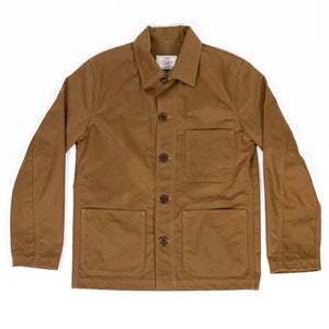 Dehen 1920 Chore Coat - Nicotine. laid on back