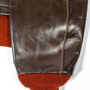 Buzz Rickson's BR80669 Type A-2 - Laying flat, close-up on sleeve cuff
