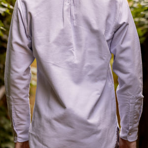 Wythe Moleskin Pearlsnap Shirt - Alpenglow - Back View on Model