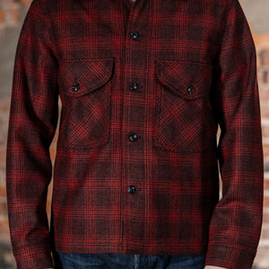Dehen 1920 Skyline Overshirt - Canyon Plaid Wool. on model front profile