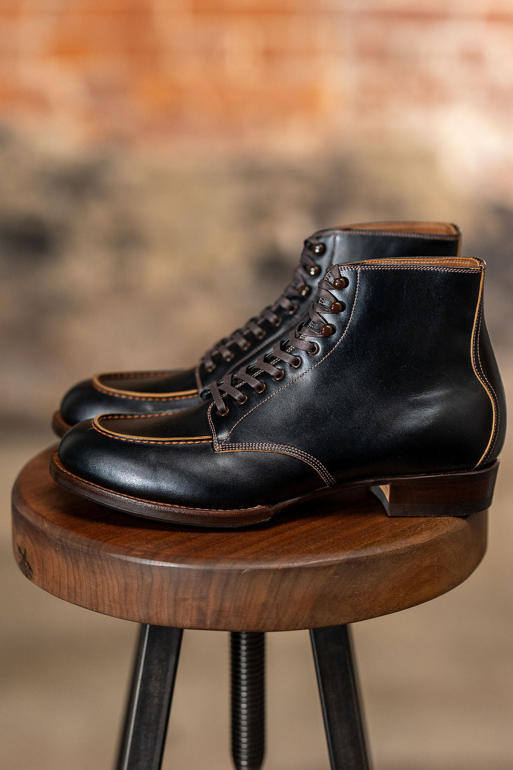 The 2 Monkeys Sportif - Black French Calfskin