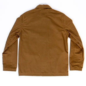 Dehen 1920 Chore Coat - Nicotine. laid on front